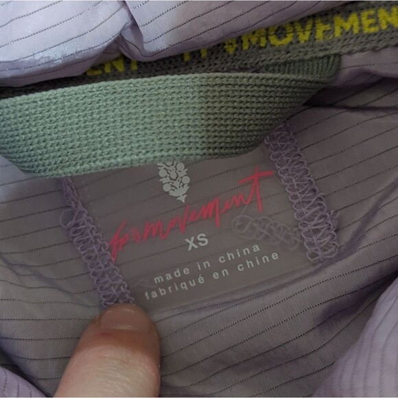 Free People Scenic Route Colorblock Pullover Sweatshirt Jacket Sherpa Teddy XS - Picture 6 of 12